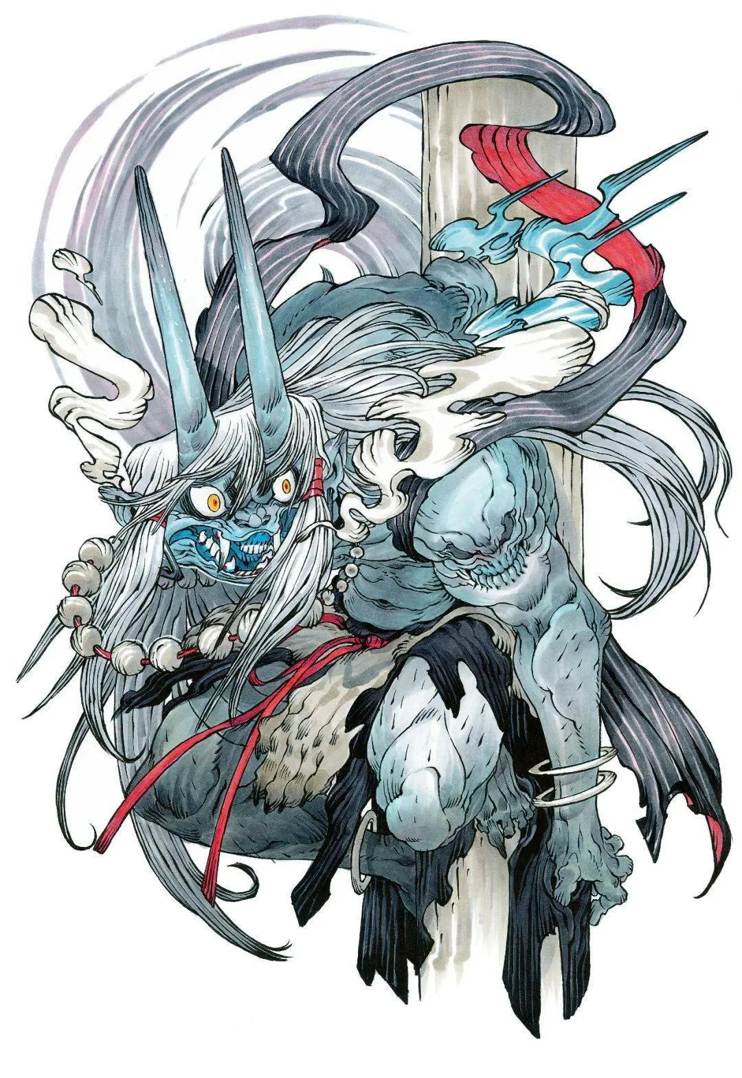 全世界都在流血,从前也一直在流血,血像瀑布样