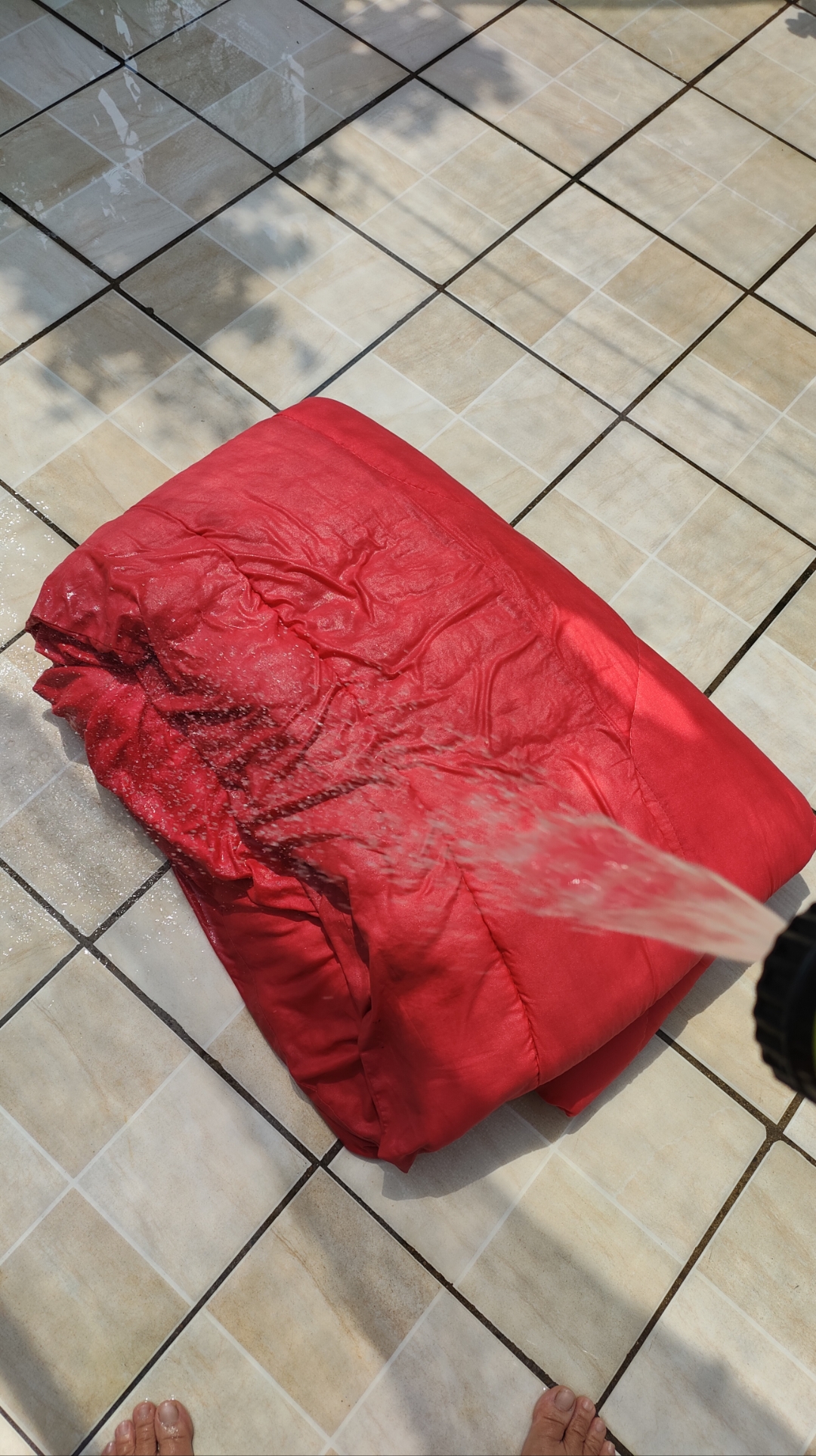 每次洗被子,洗毛毯都是大工程,累得半死!