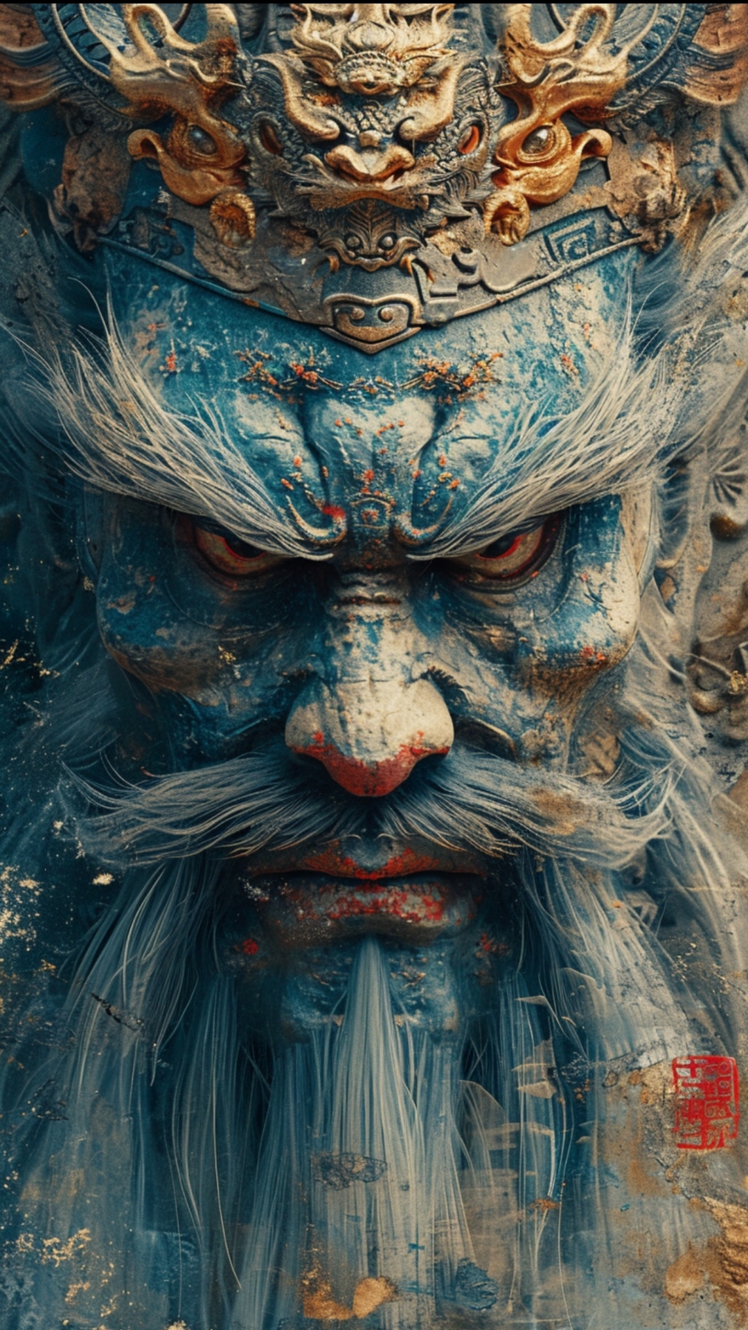 跟ai说让画个龙王头像,结果画出来像阎王爷![左捂脸]