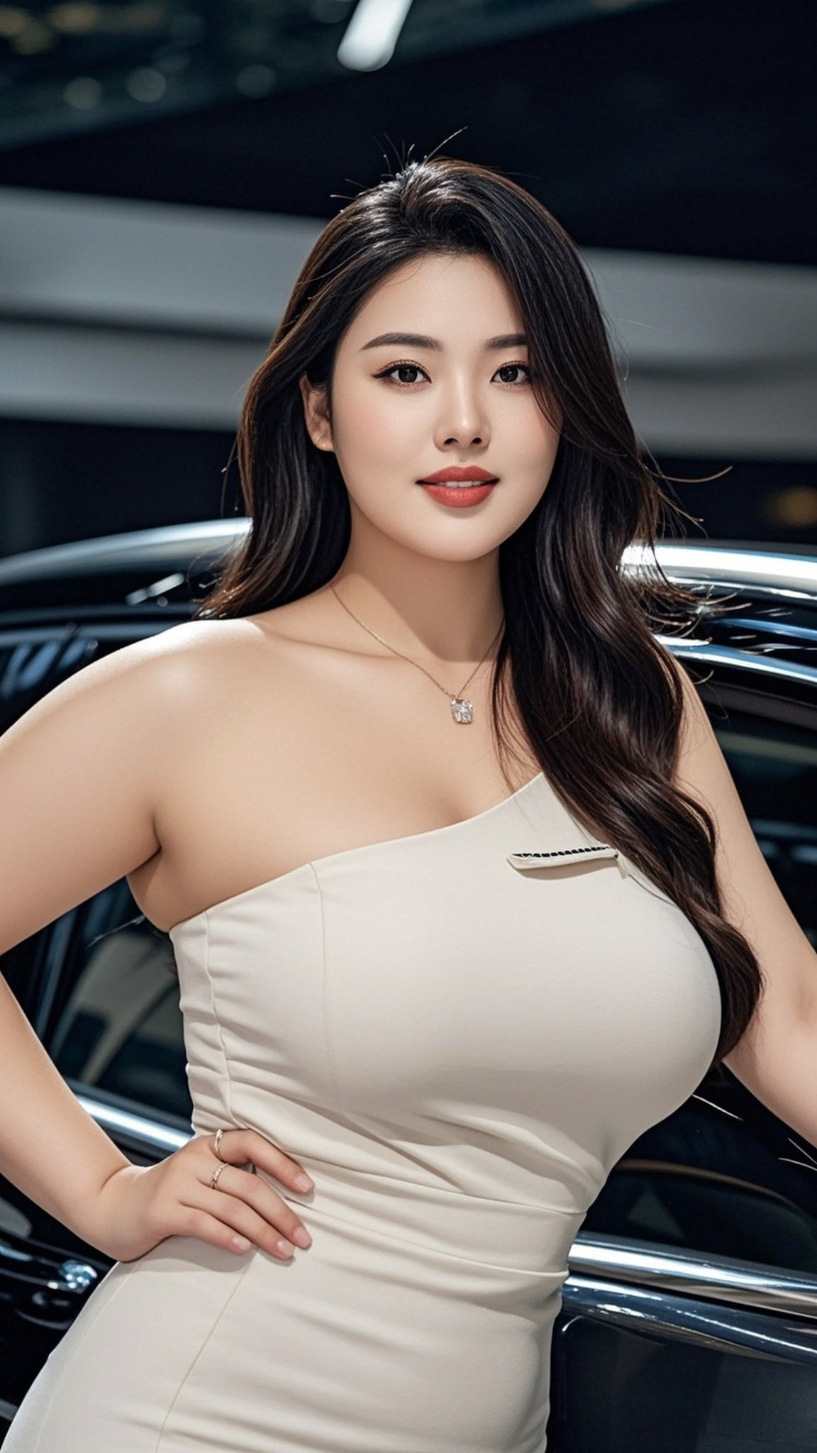 香车美女,漂亮女车模