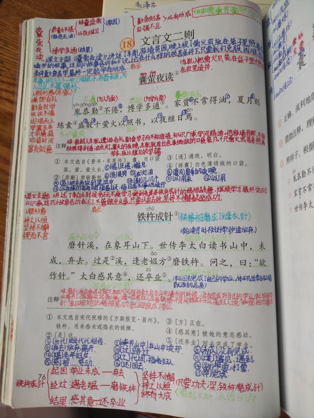 文言文二则笔记