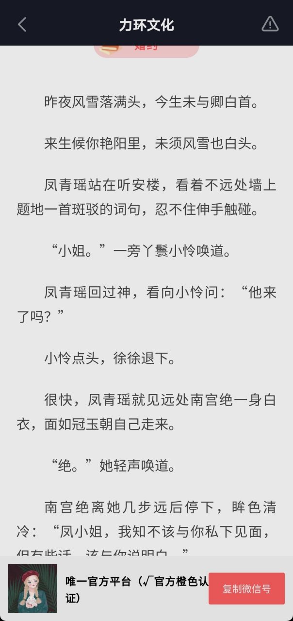 抖音推荐主角《凤青瑶南宫绝》短篇仙侠小说书名 《凤青瑶南宫绝/九世