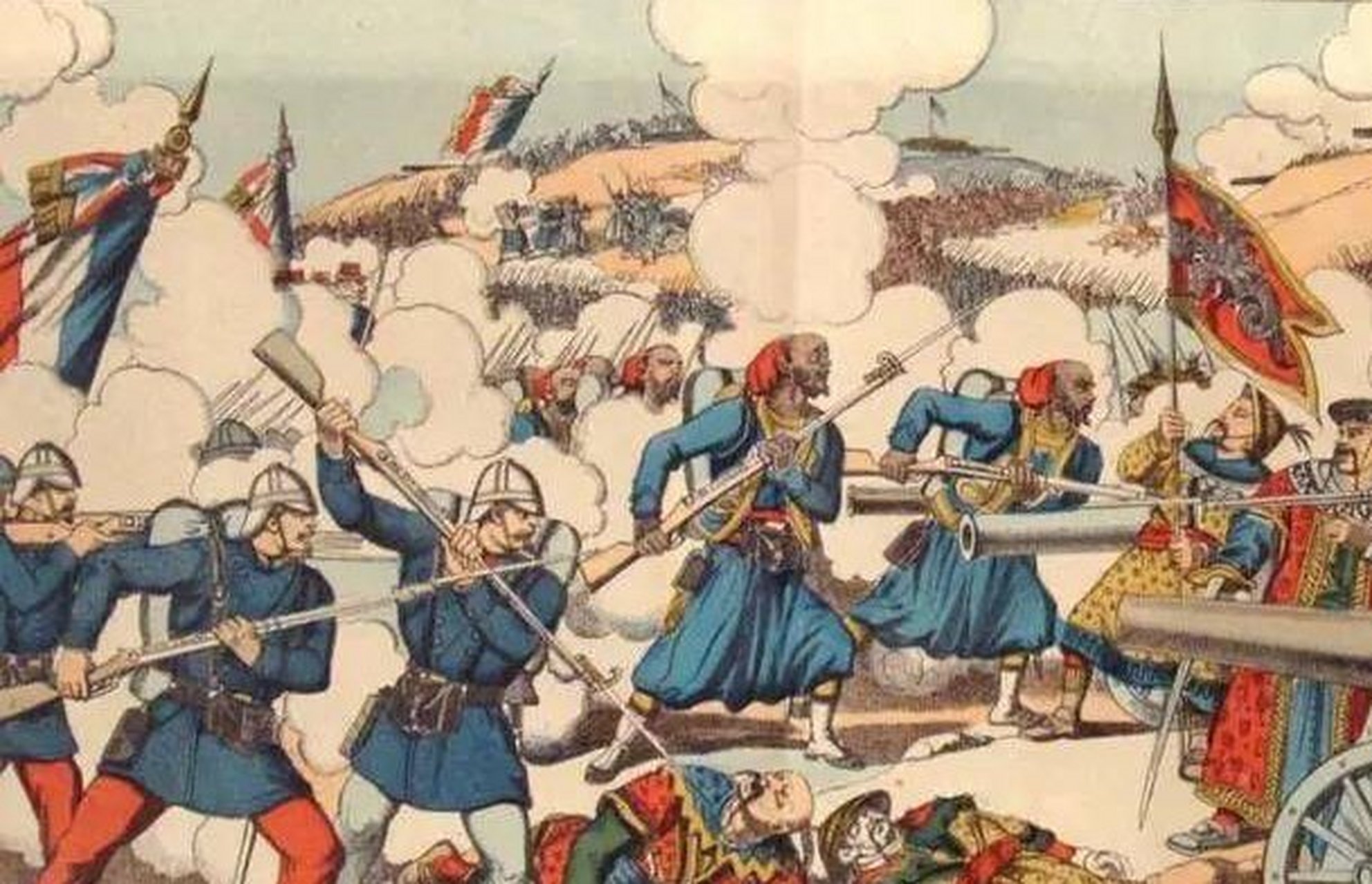 近代中国# 中法战争期间,刘永福与他的黑旗军红了.