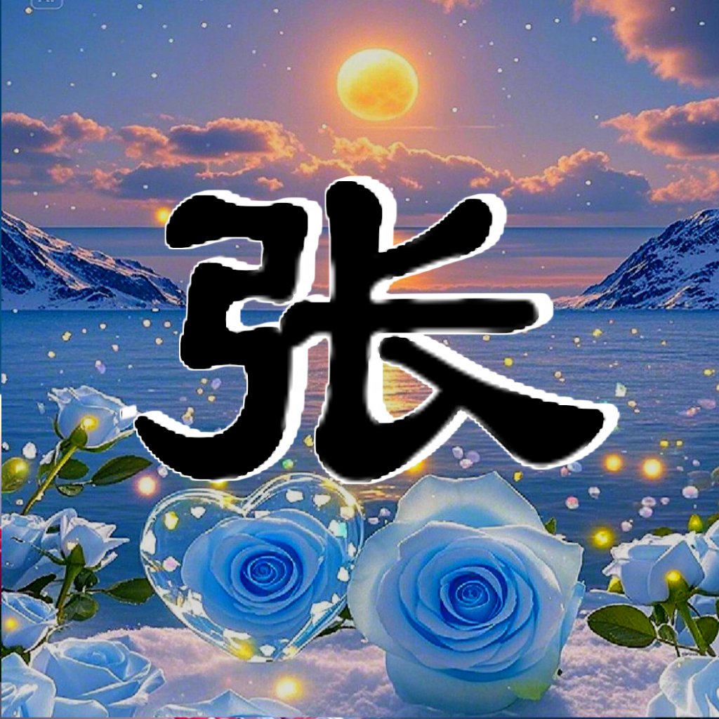 隶书姓氏头像