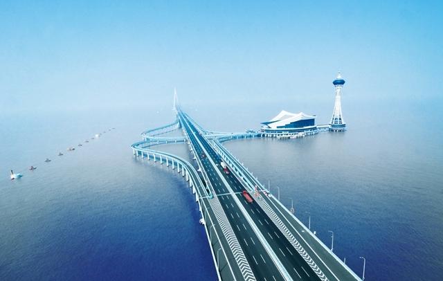 杭州湾三咏(七绝) 文/李思義(山东临沂)  一, 赞跨海大桥 沪甬隔海水