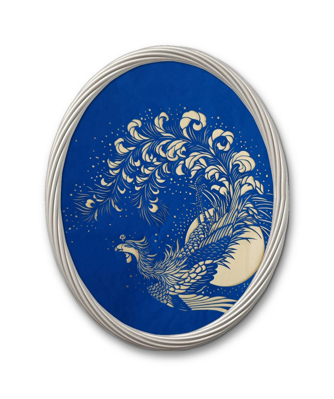 新完成的原创  剪纸  凤凰