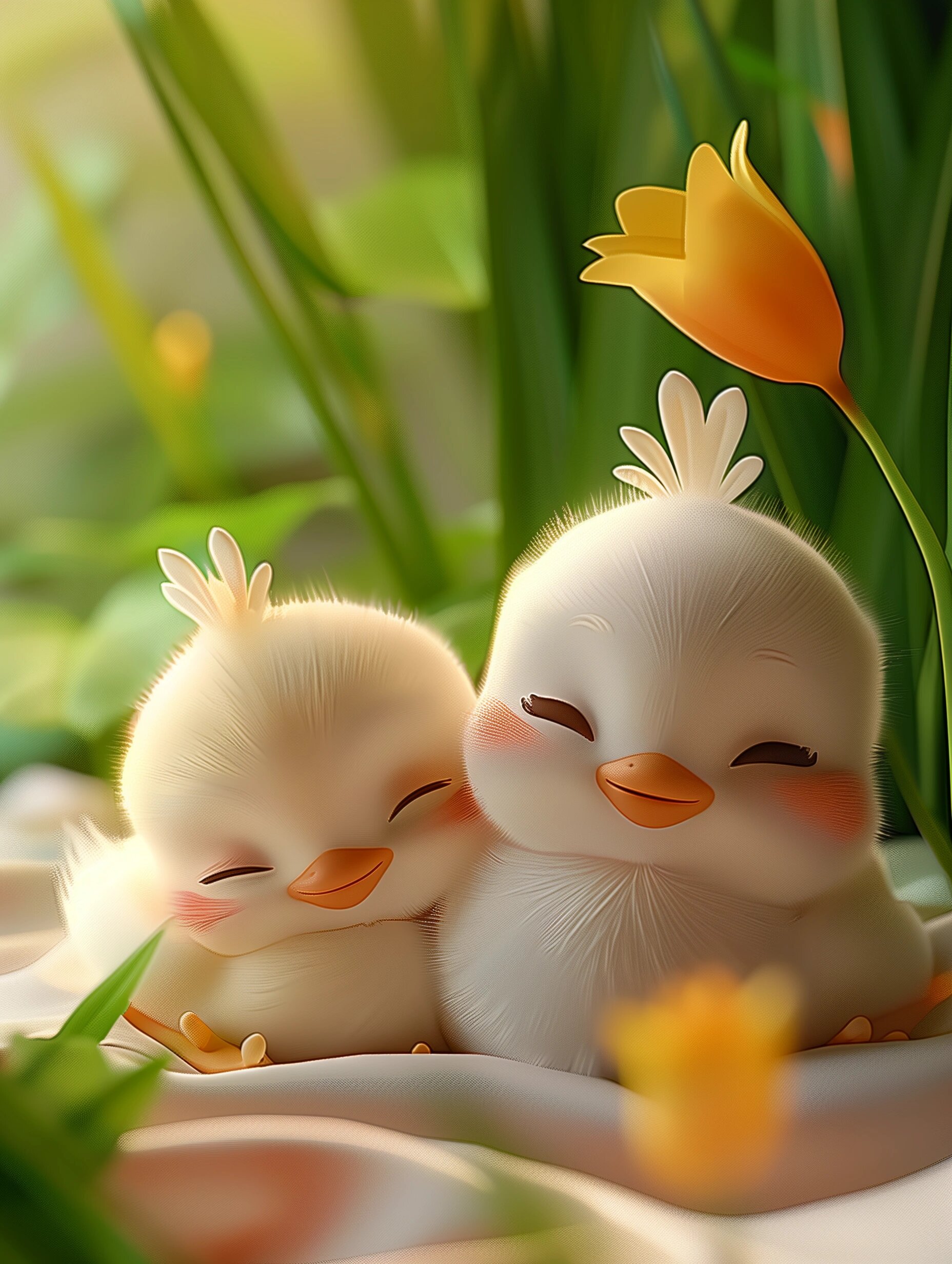 🦆快来看看这只治愈系小白鸭!