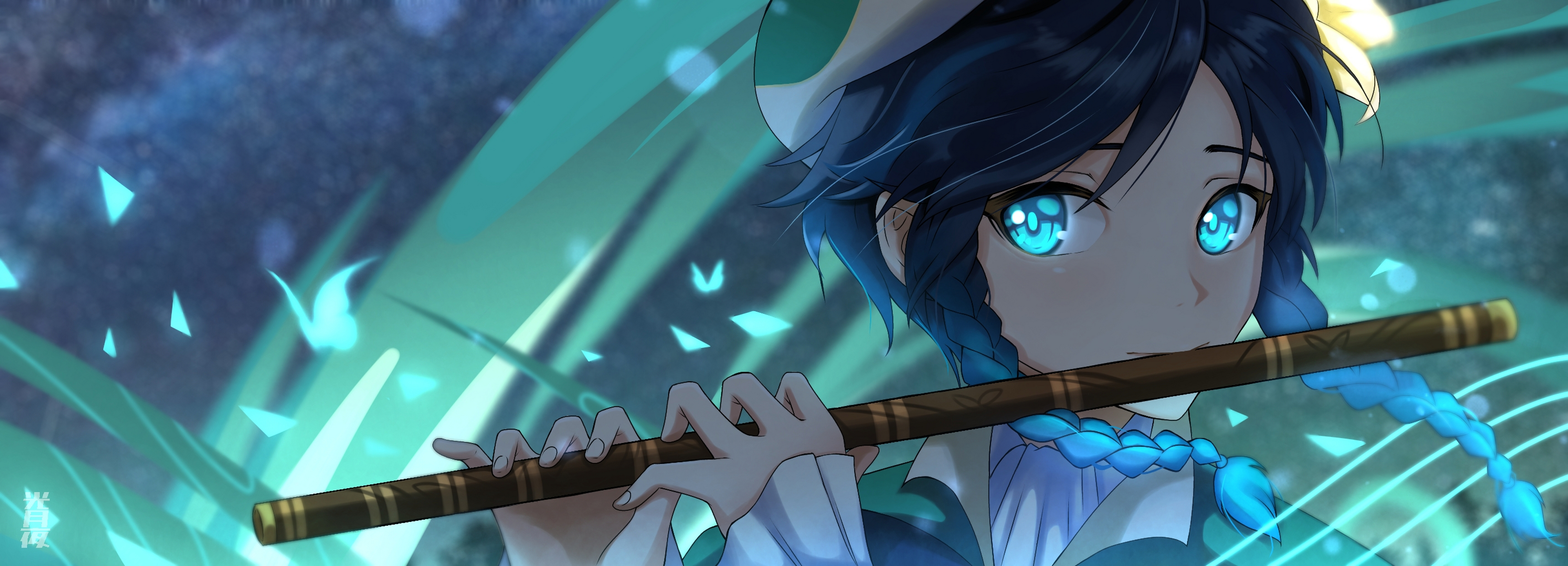 风属性双神: 降魔大圣——魈 高天的歌者——巴巴托斯 画师:naito