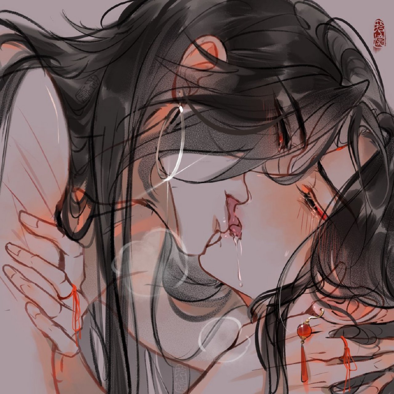 哎呦,怜怜咋哭了[滑稽]#天官赐福