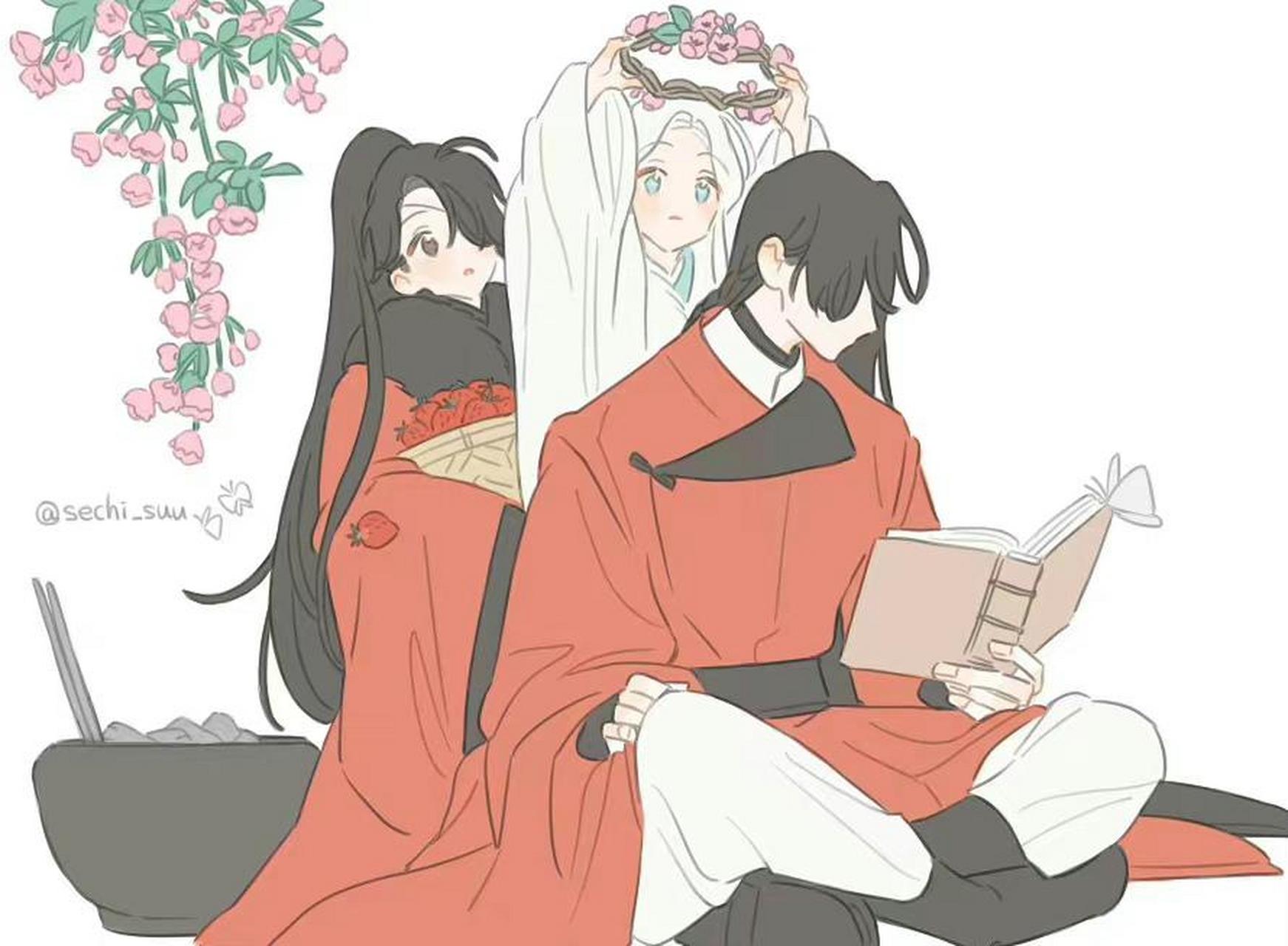 厄命&若邪的日常～#天官赐福# #耽美圈