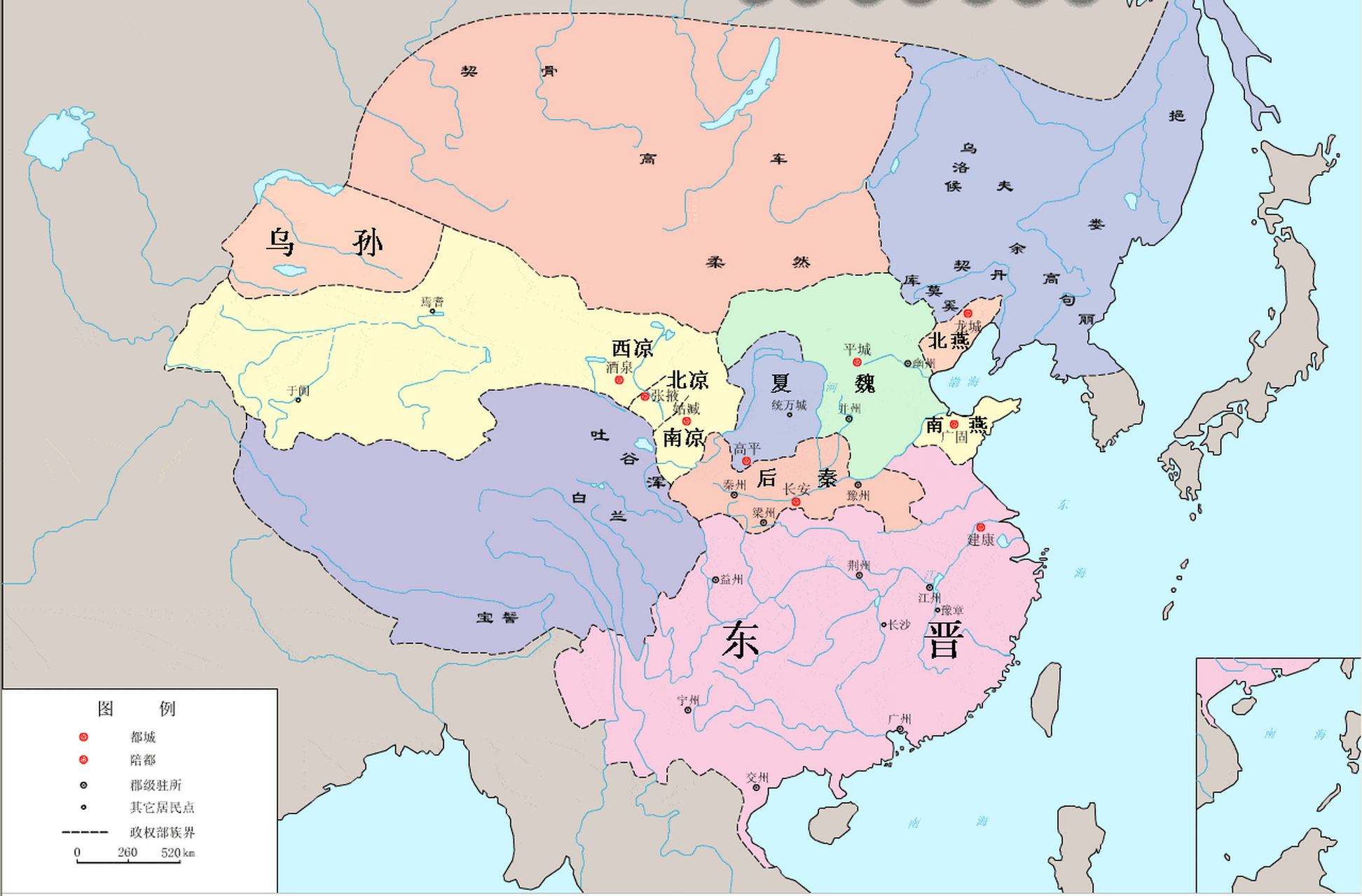 五代十国:后晋      936——947)是五代第三个政权,从后唐清泰三年