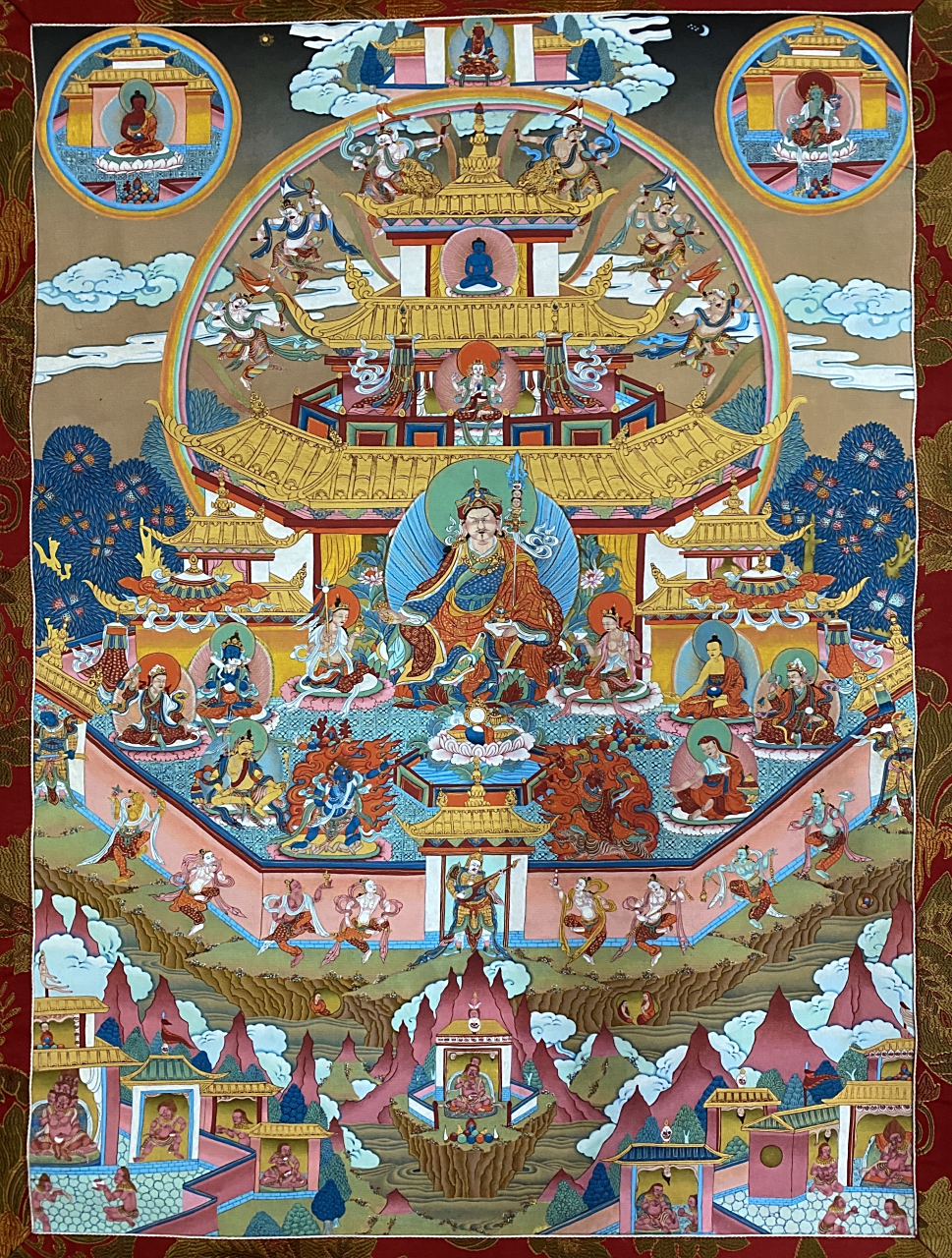 自显清净铜色吉祥山