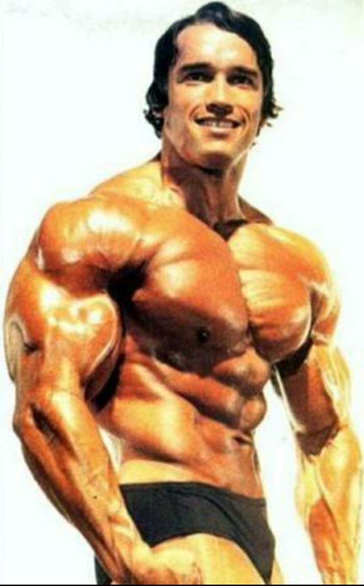 阿诺的1980年肌肉比赛剧照,简直是力与美的巅峰!