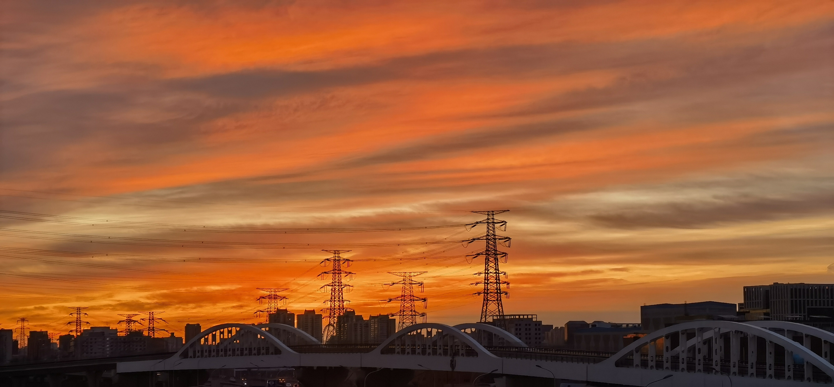 朝霞灿烂图片