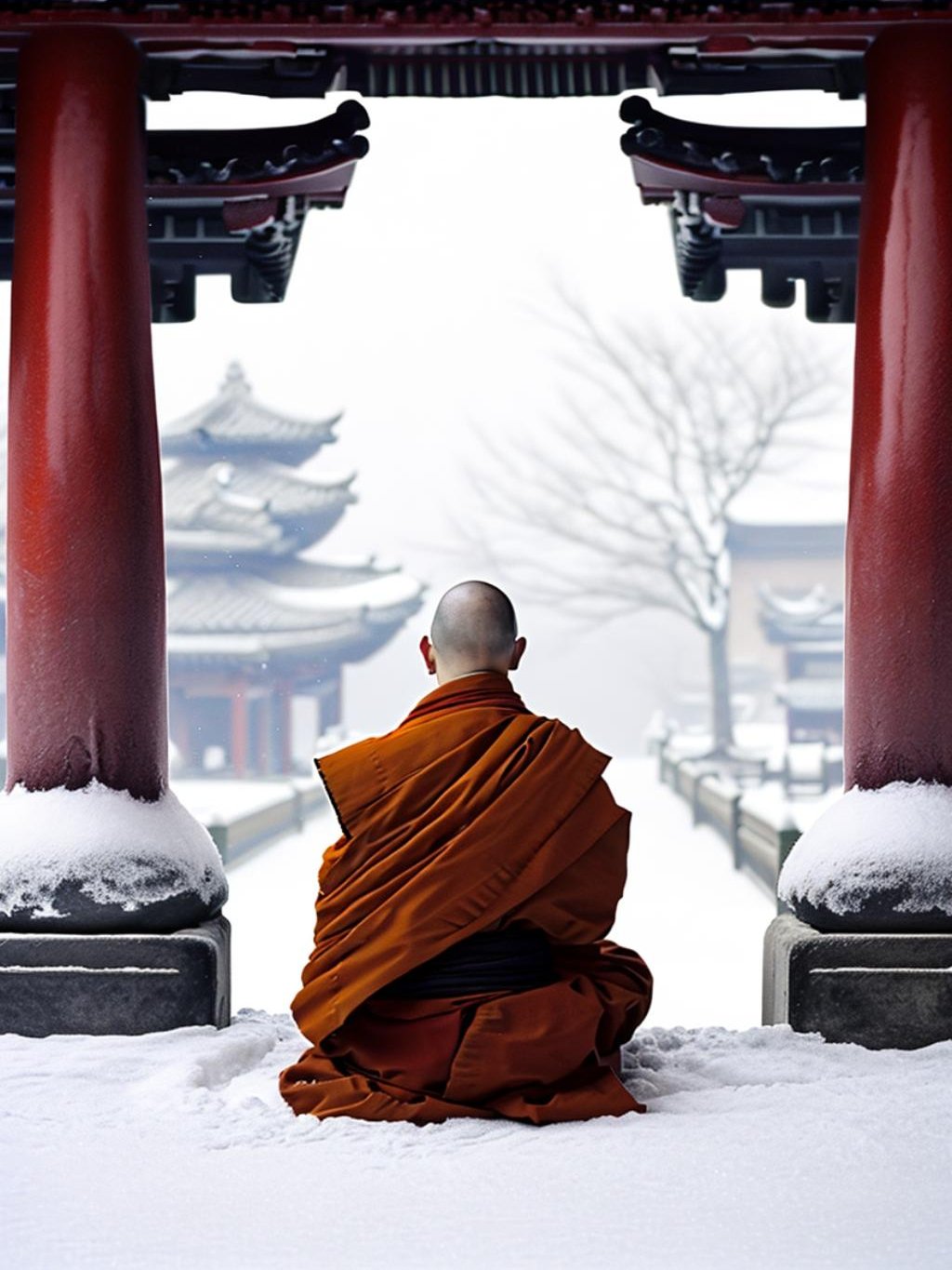 禅心雪景,灵魂的净化之旅