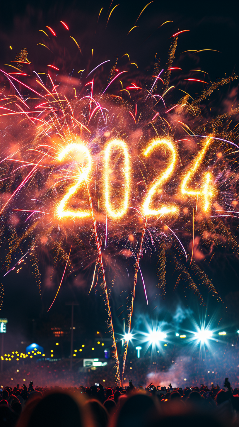 数字烟花图片天空又点燃了许愿的烟火2025年跨年烟花最美烟火璀璨绽放