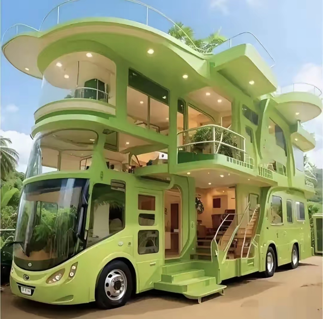 现在的移动房车都变成了移动别墅了 67可以说逼格拉满了 67别墅有