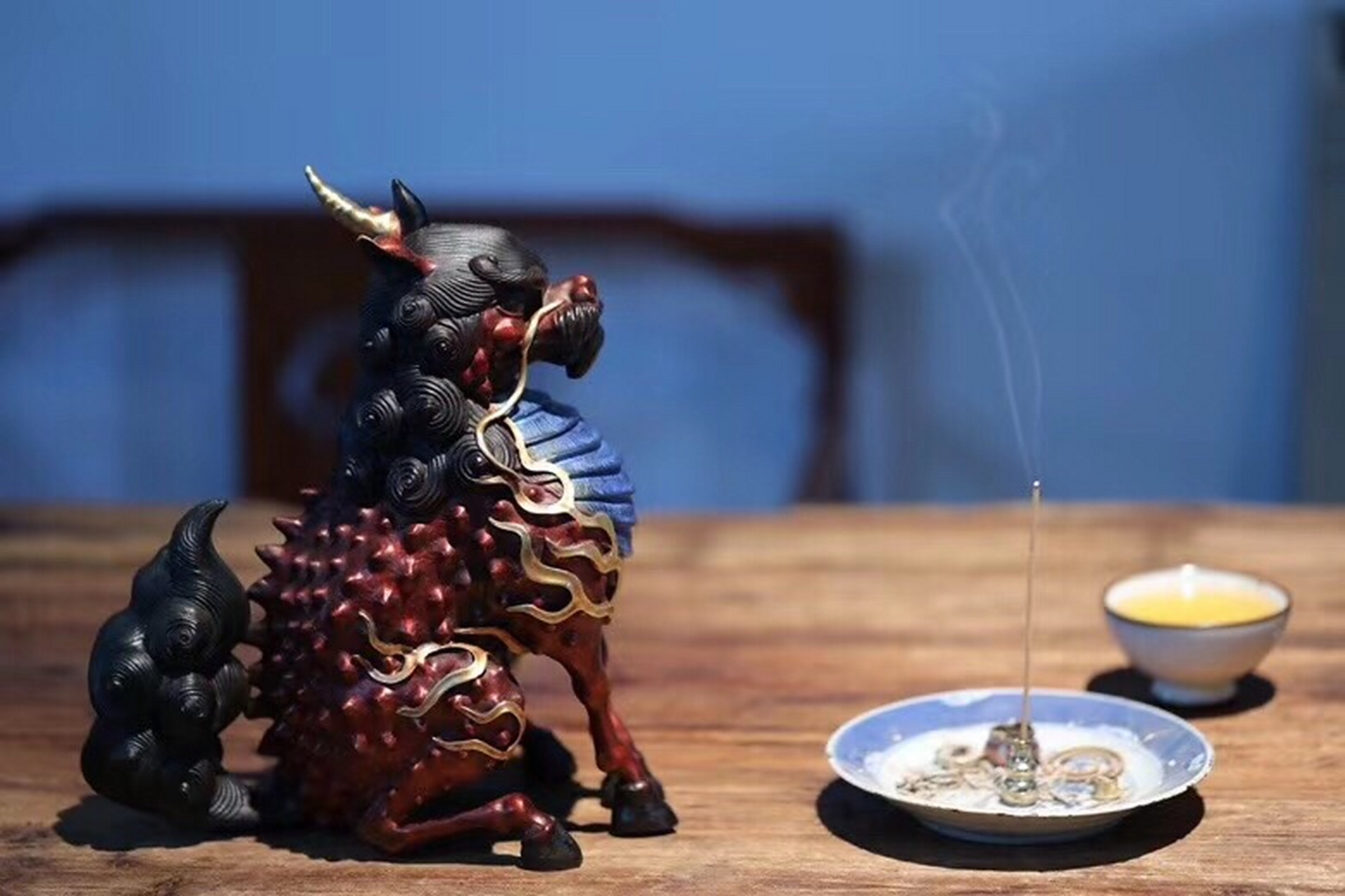 故宫神兽獬豸(xie zhi)  古名獬廌,祥瑞神兽.