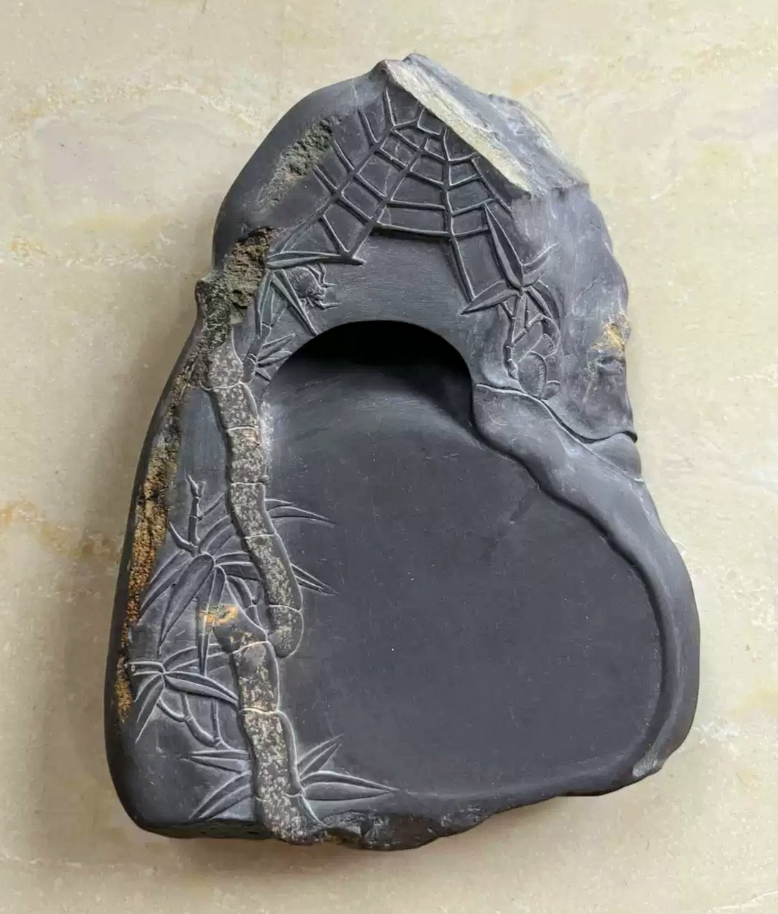 大西洞水岩老坑端砚(知足常乐)!