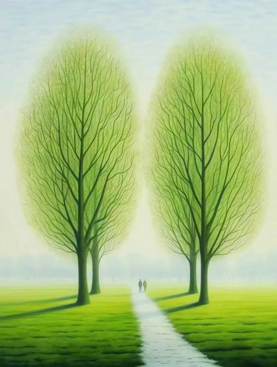 绿色的世界很养眼, 白雪的世界更耀眼.