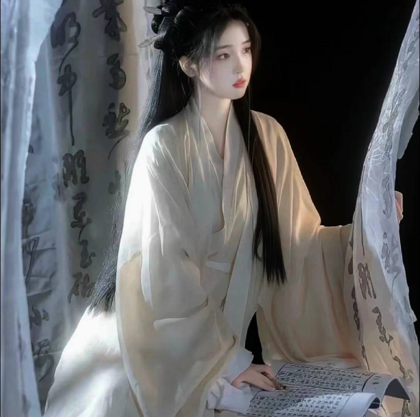 静谧时光,竹影婆娑,古韵悠悠#女生古风头像