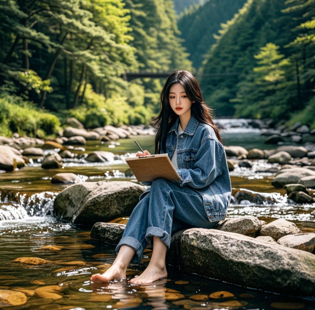 大自然美女真实图片