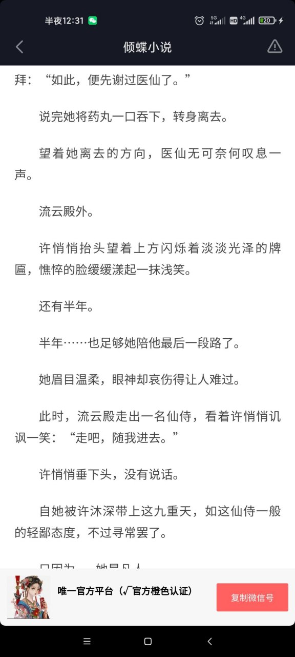 剛剛閱讀完抖音推薦主角許悄悄許沐深仙俠短篇小說《她是無法被點化