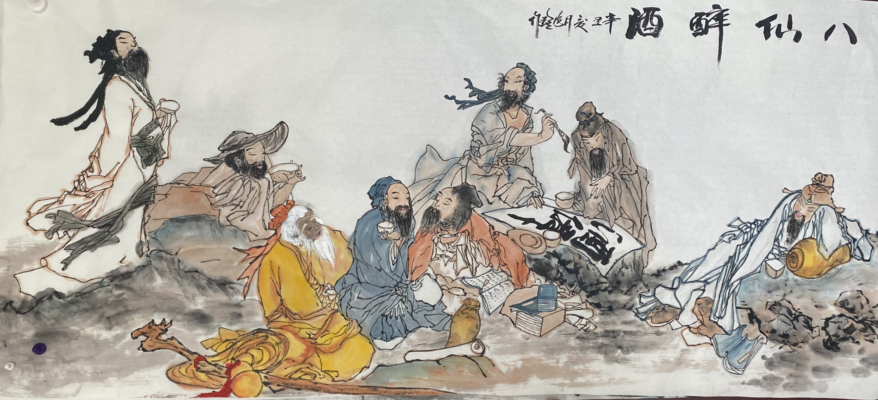 画家张玲老师作品 人物 花鸟