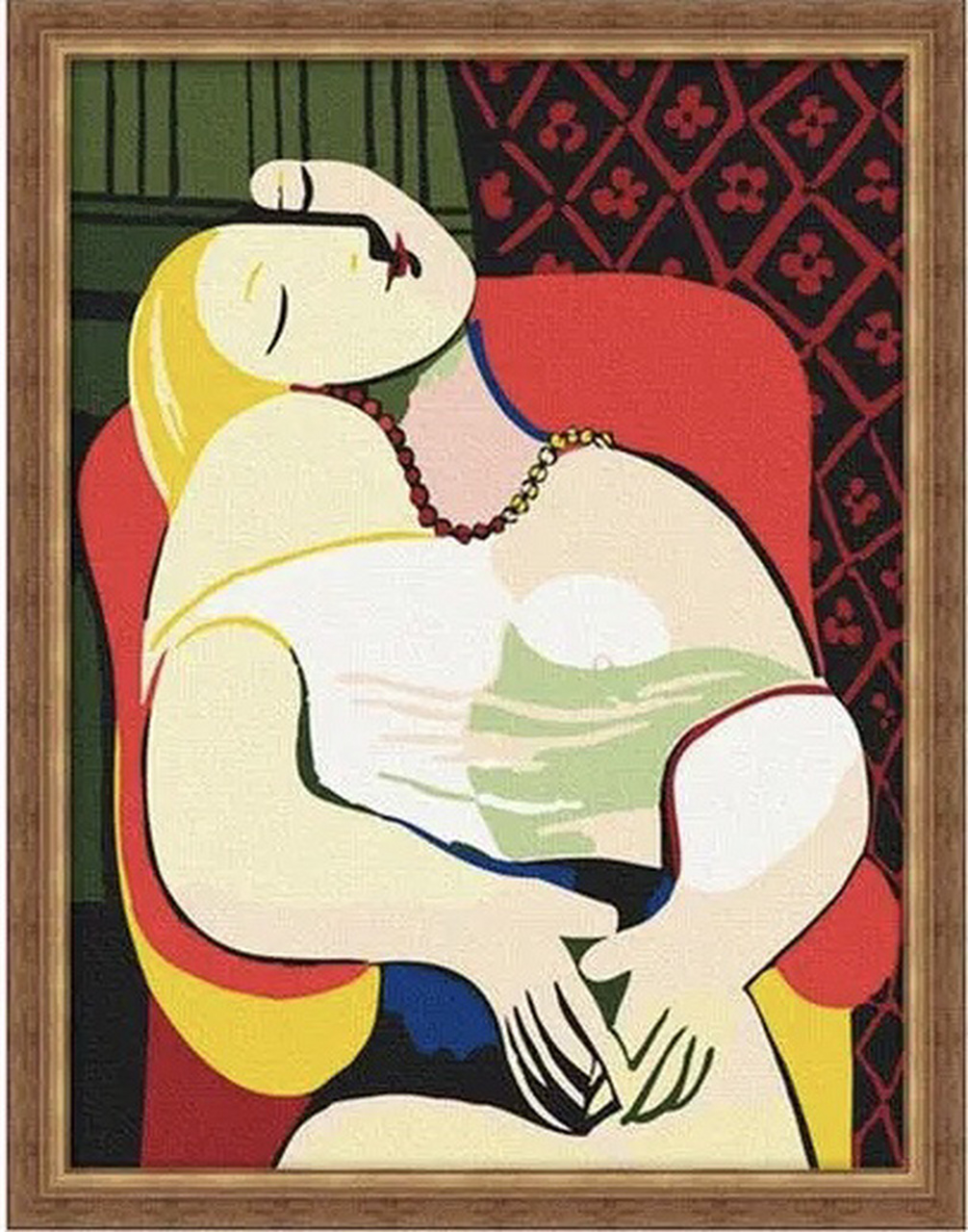 毕加索 《梦》 130x97cm 布面油彩  成交价;1.