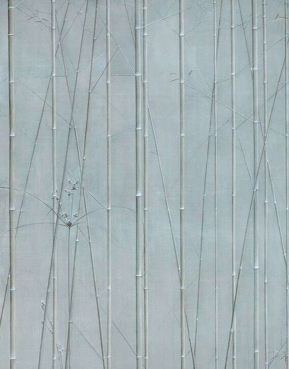 刘野《竹草图》  300×220cm 布面油画 2007 成交价:1035万元 2018