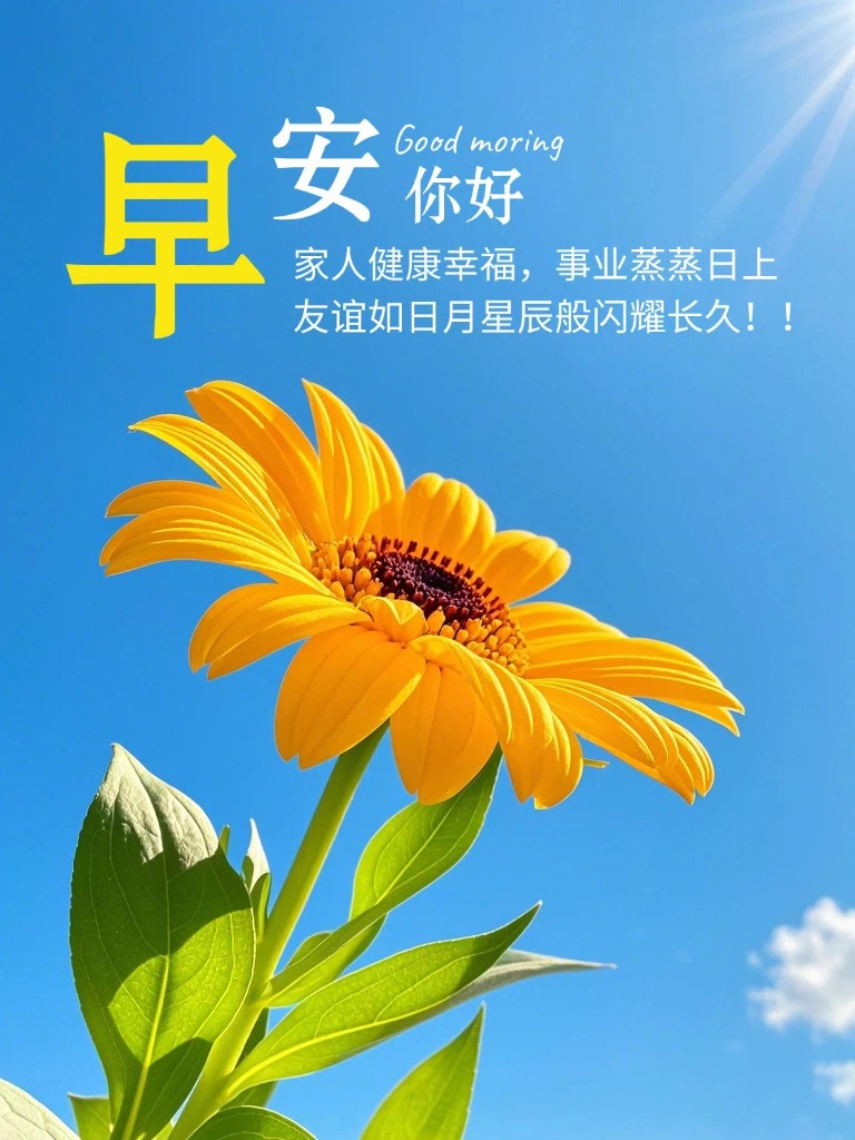 早上好