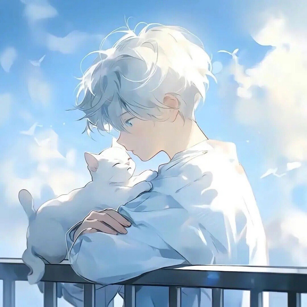 刚好看到黄昏 那就当做是我们的见面吧#头像# #男生头像# #动漫头像