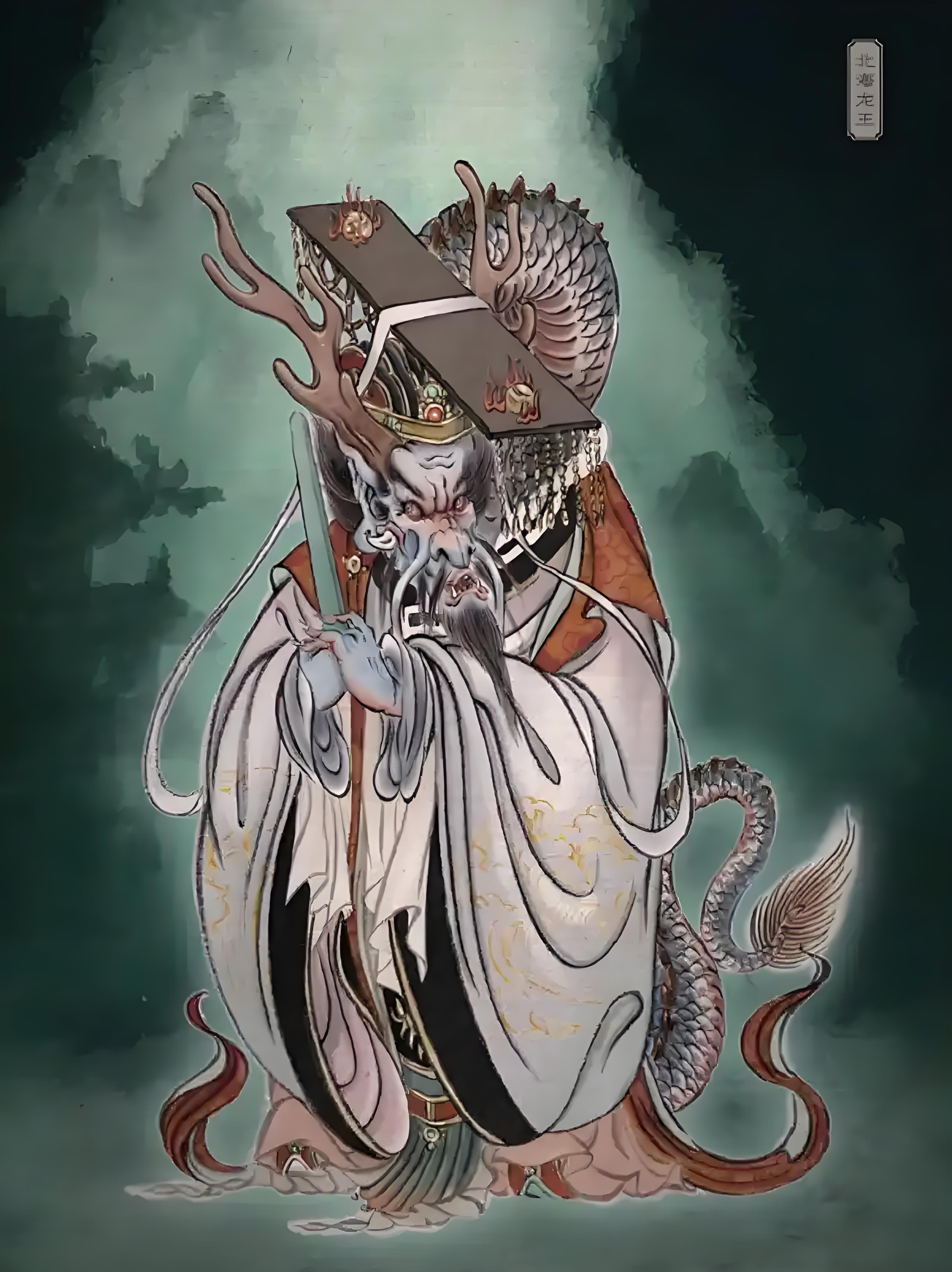 司掌北方水域的行云布雨,冰雪东海龙王北海龙王四海龙王壁纸北海龙王
