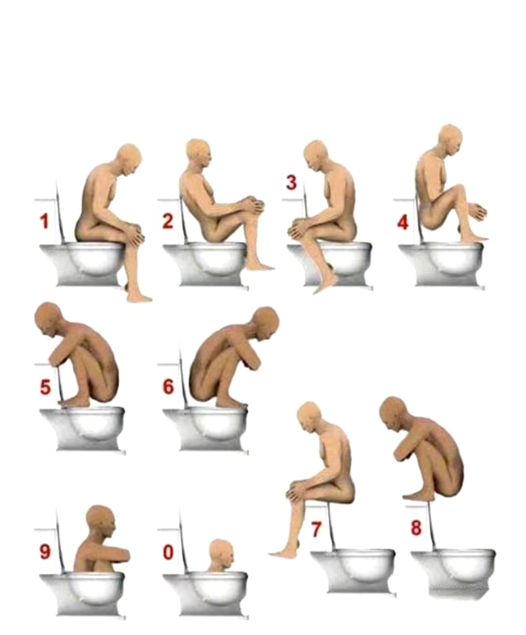 10种拉屎的姿势,总有一个是你吧