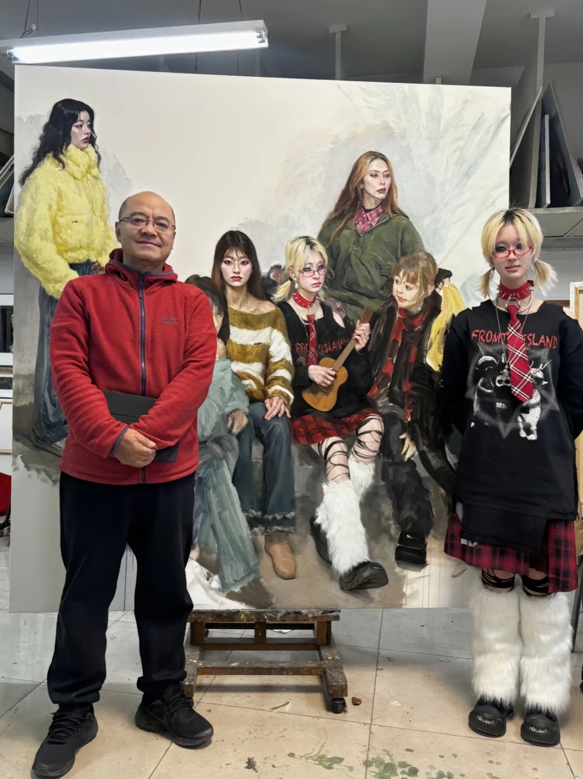 天津美院教授于小东油画人物写生#动态连更挑战# #优质作者榜