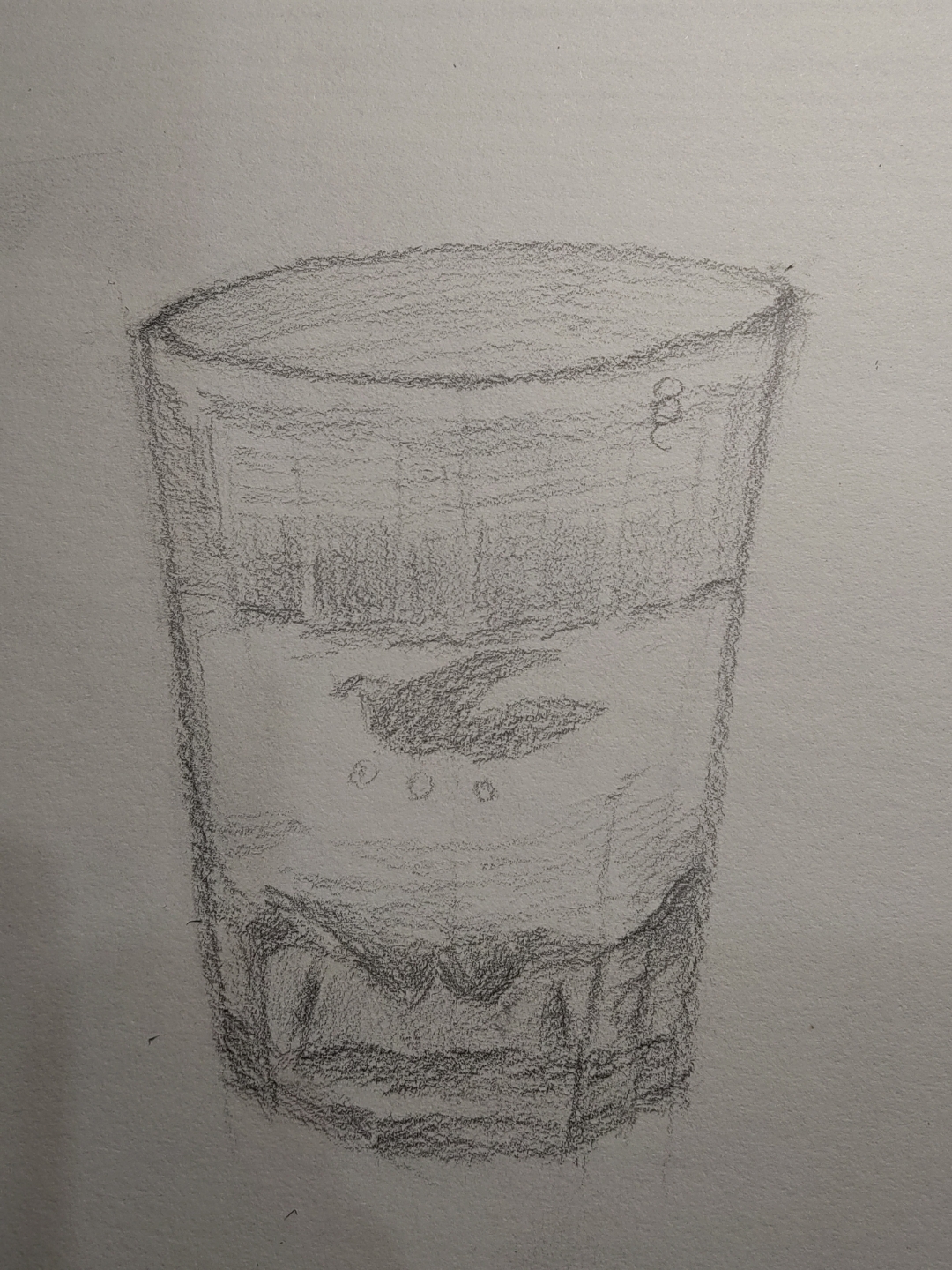 99 今天我想和大家分享一个新奇的体验——素描一杯水.