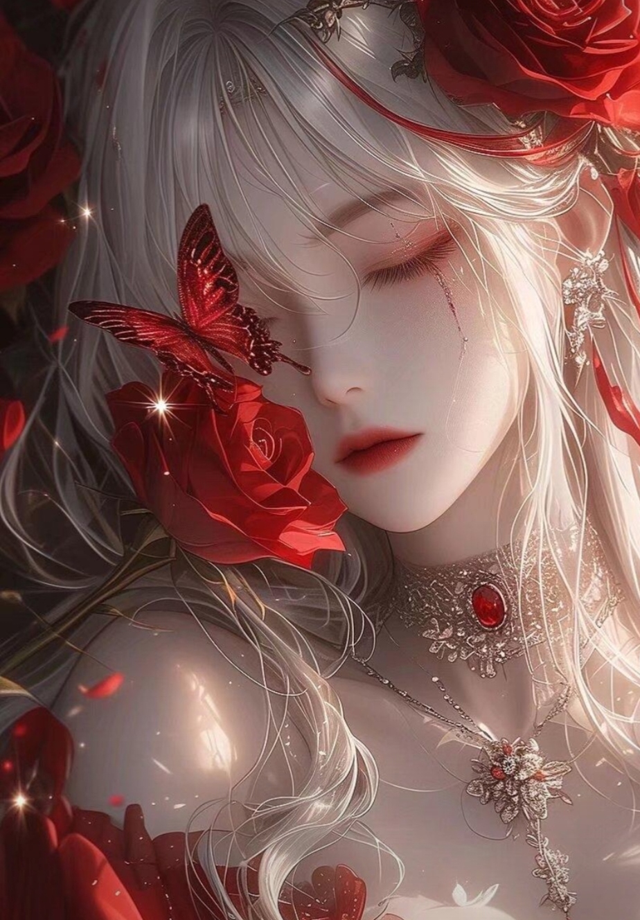 闭眼闻香,红颜如画. 玫瑰之爱