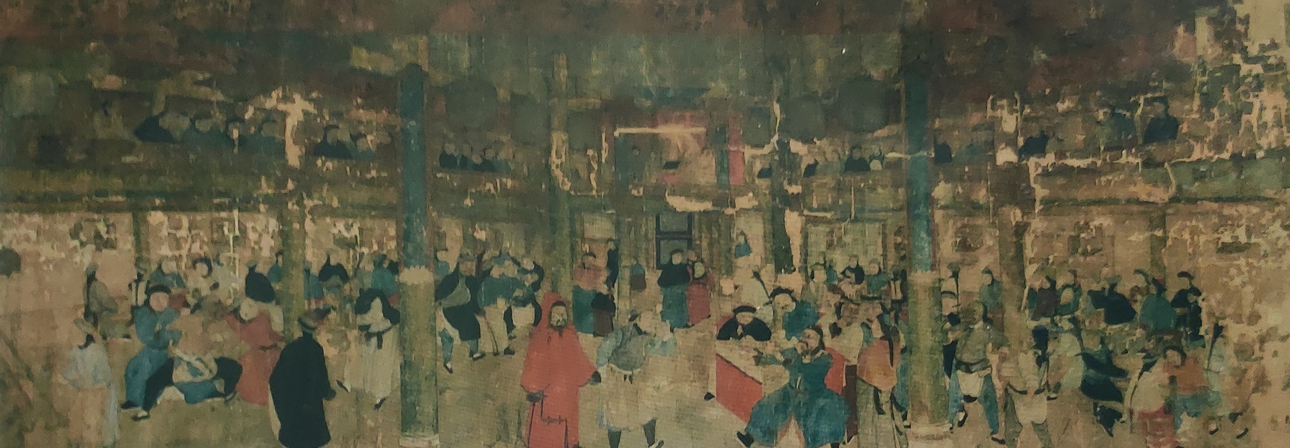 《康熙私访月明楼》 #历史那些事# 此画为清未画家韩葆纯所作.