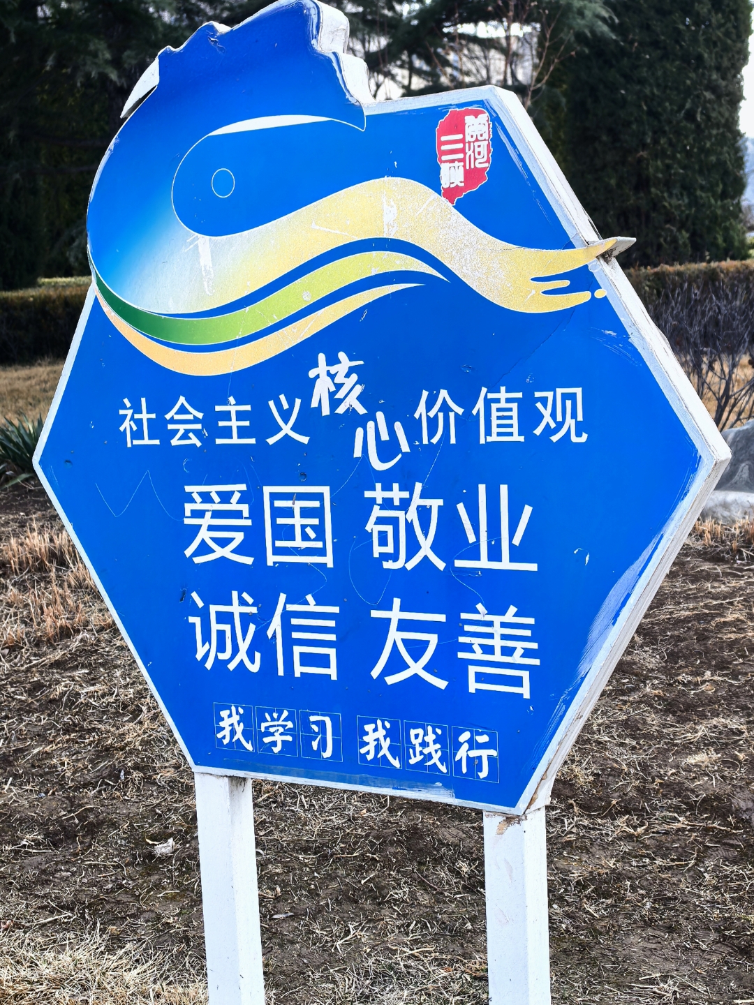 标语牌,形式各异,内容五花八门,实质统一和谐