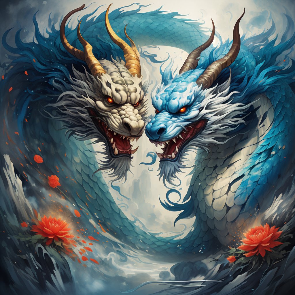 9794绝美双龙缠绕画面来袭!