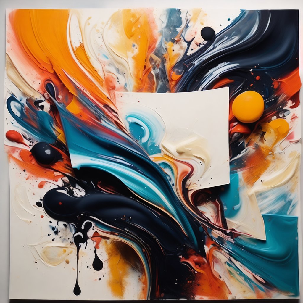 抽象艺术作品,以其流动的色彩和梦幻般的效果,引领观者进入一个神秘而