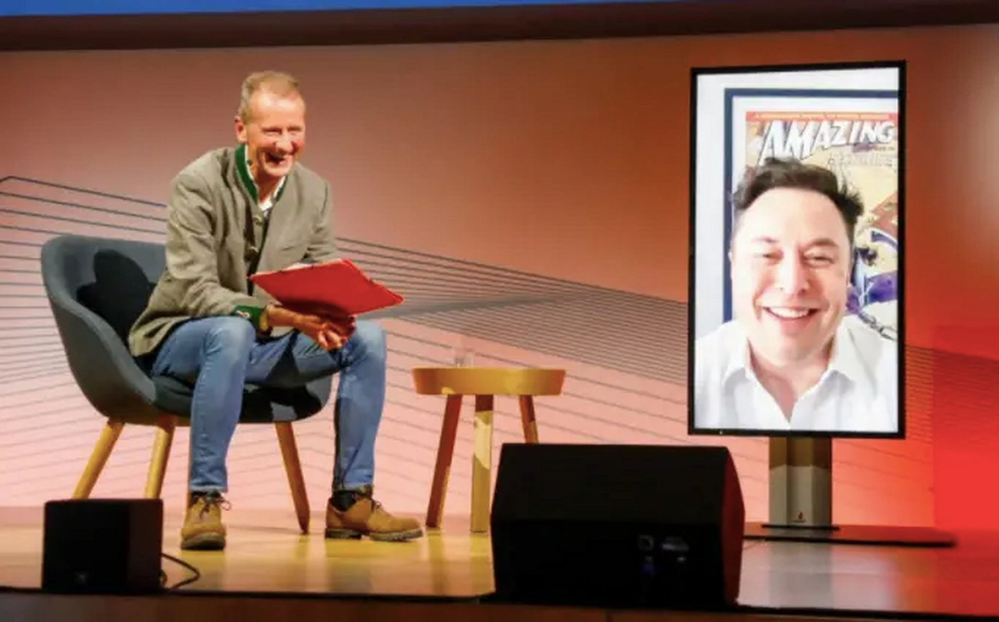 大众集团的ceo赫伯特·迪斯与特斯拉ceo埃隆·马斯克的关系还是挺好的