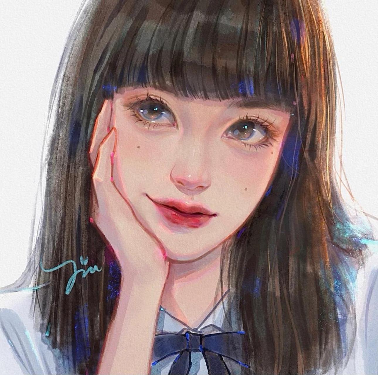 娜诺手绘头像,简直不要太好看(////)#禁忌女孩娜诺