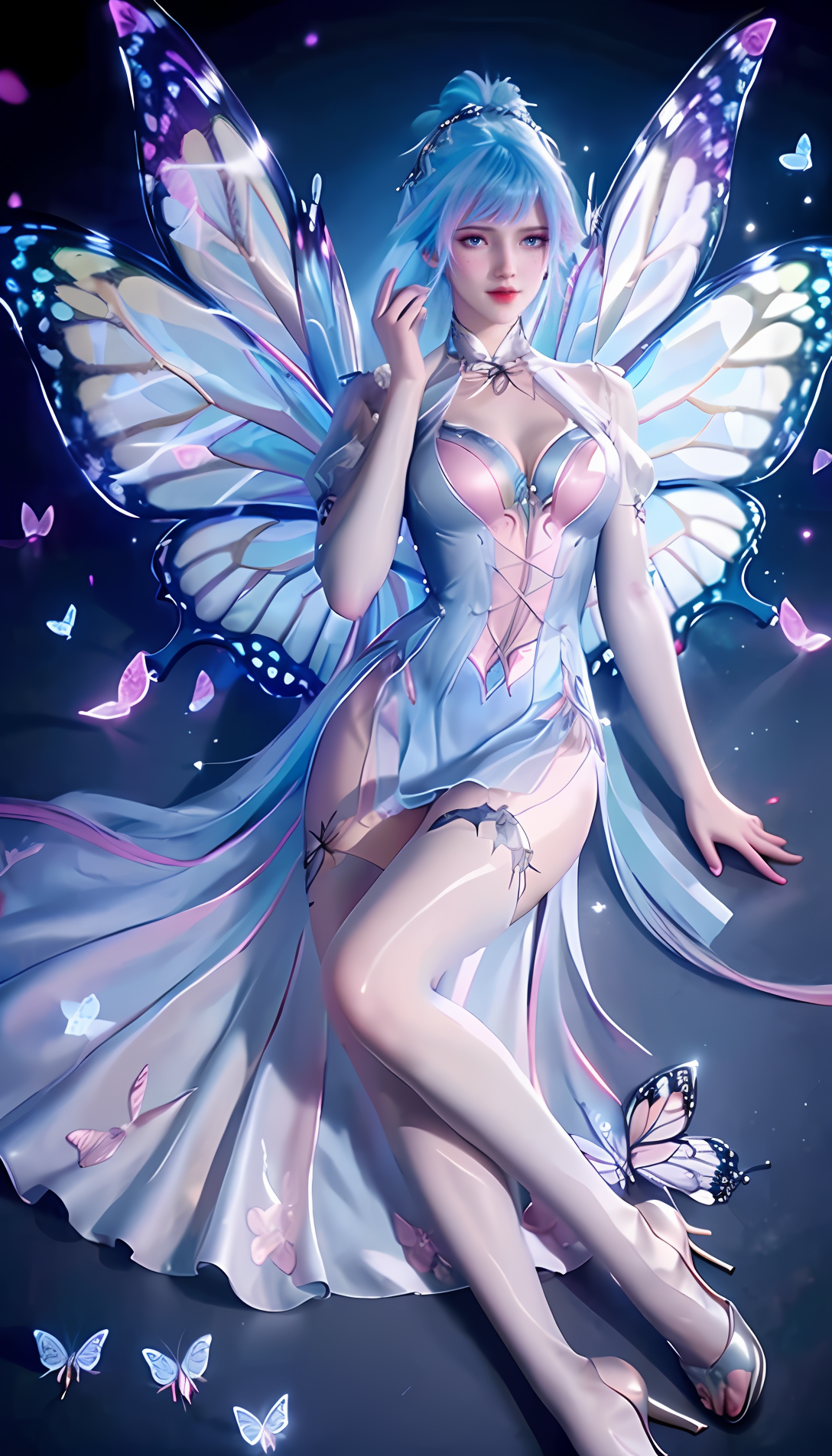 斗罗大陆唐舞桐化身光明女神蝶,选了几张原创壁纸送大家啦!