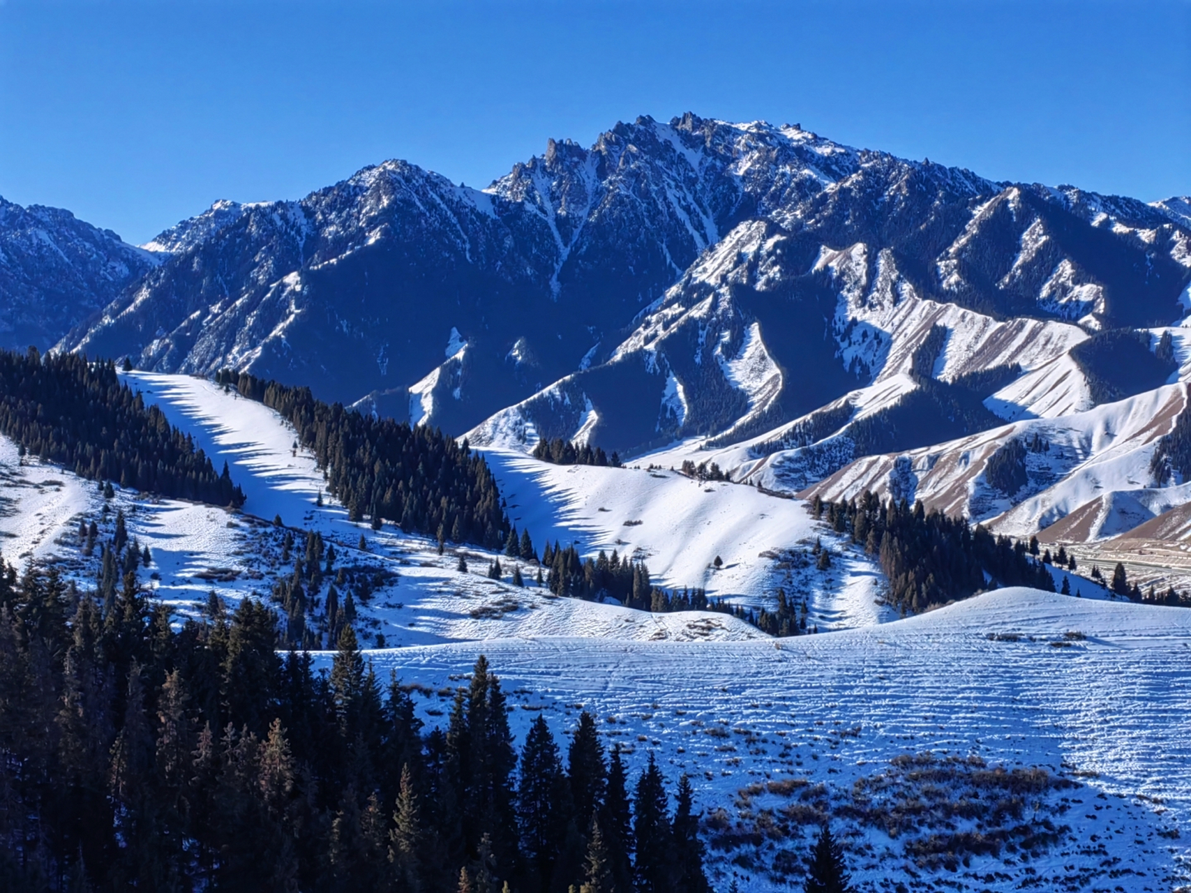 今天南山东白杨沟绿野山庄徒步,自己用三脚架和手机自拍