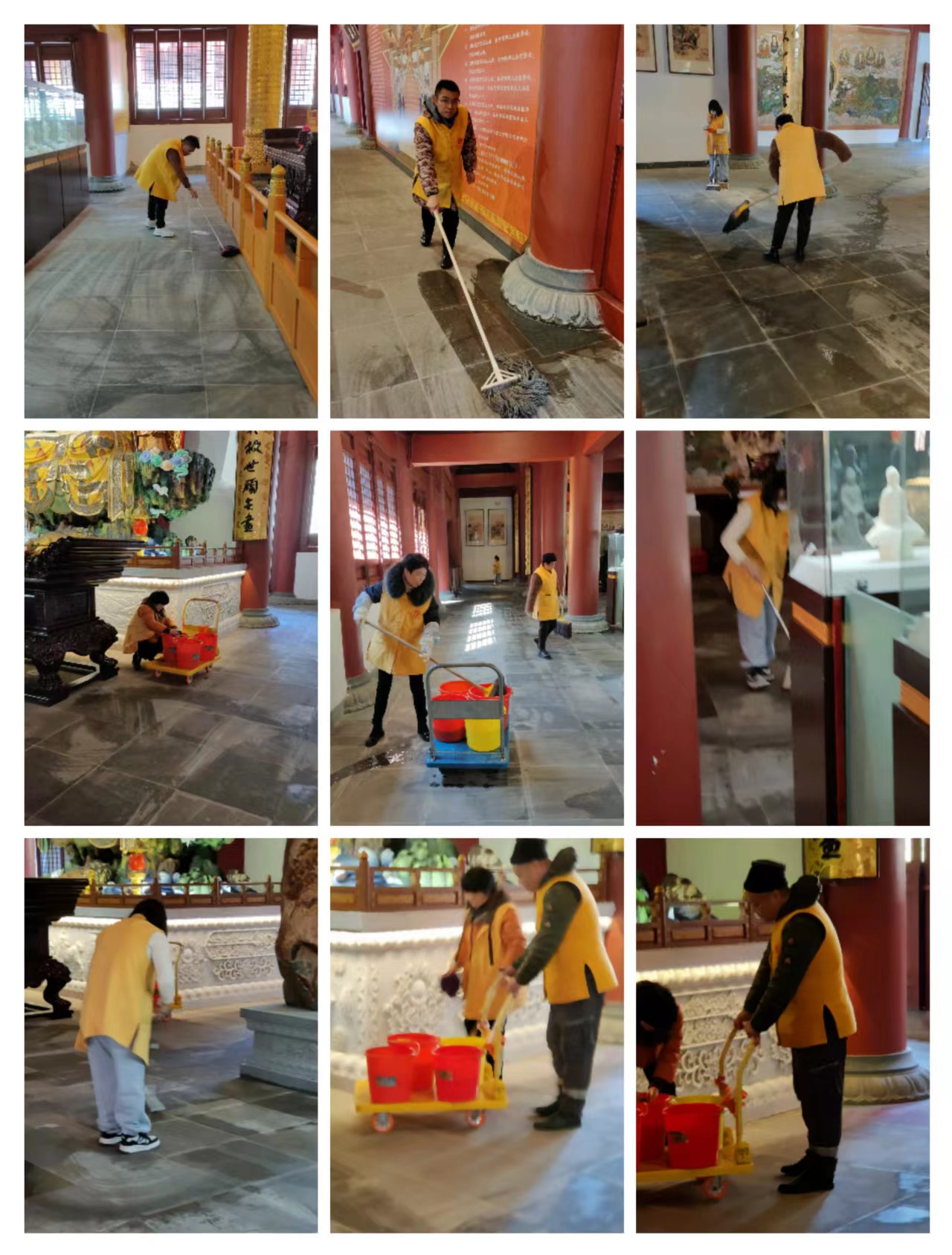 智者寺的日常,是一幅义工们分工协作的和谐画卷