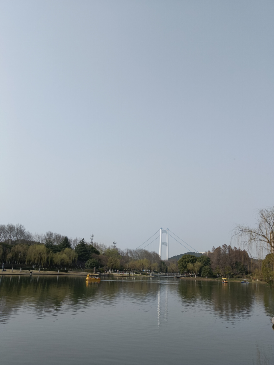 黃山湖公園看江陰大橋.