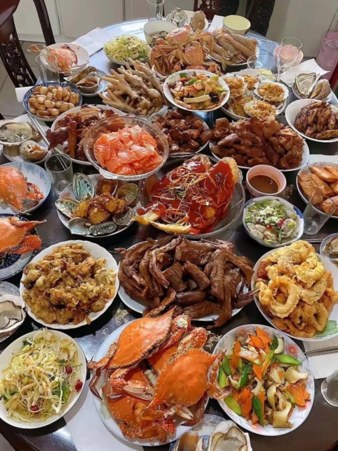 家做一大桌子菜图片自己在家做饭高档菜系一桌子一大桌菜图片真实