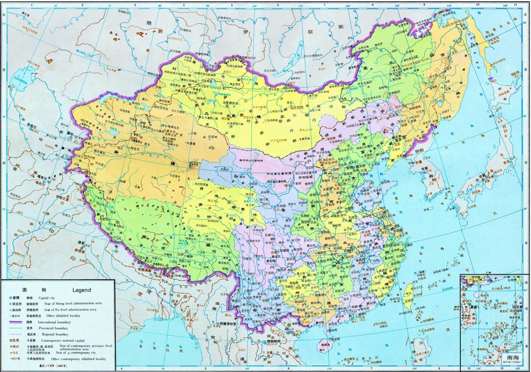 清朝疆域全盛图 (图片来源于网络)