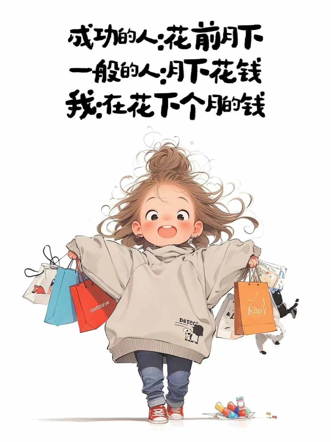不,是我穷的叮当响  月底了终于实现了财务自由,  它已经不在我的